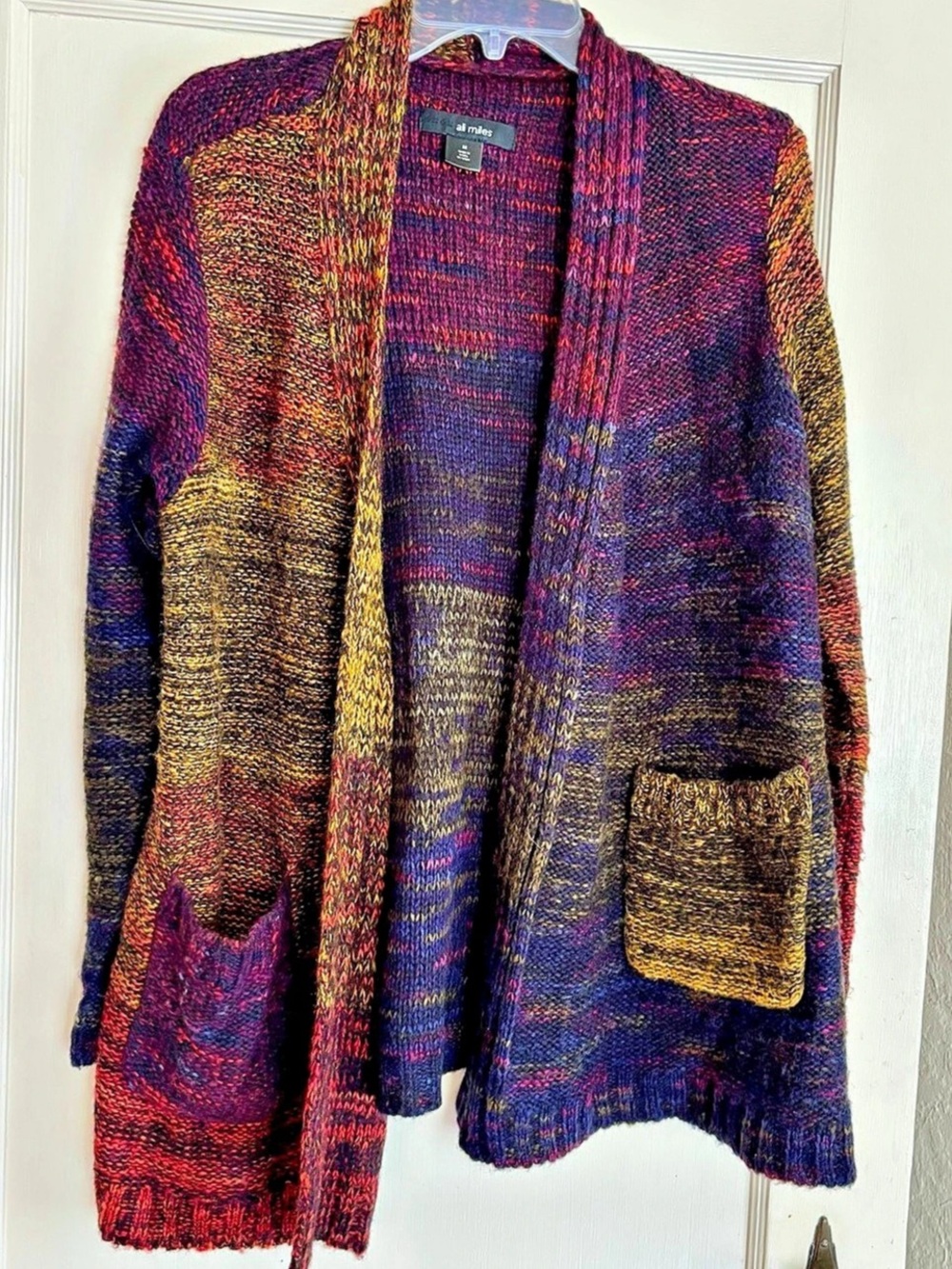 ali miles Color Block Cardigan - Picture 2 of 4